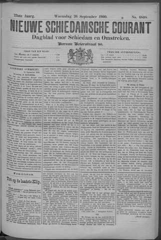 Nieuwe Schiedamsche Courant 1900-09-26