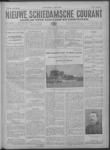 Nieuwe Schiedamsche Courant 1927-07-07