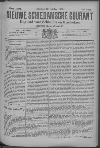 Nieuwe Schiedamsche Courant 1900-10-23