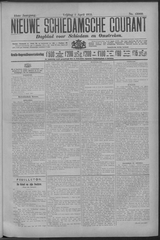 Nieuwe Schiedamsche Courant 1921-04-01