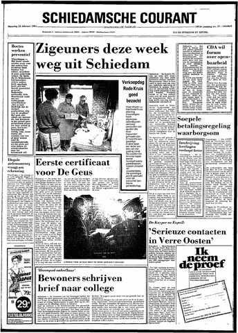 Rotterdamsch Nieuwsblad / Schiedamsche Courant / Rotterdams Dagblad / Waterweg / Algemeen Dagblad 1981-02-23