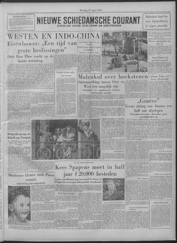 Nieuwe Schiedamsche Courant 1954-04-27