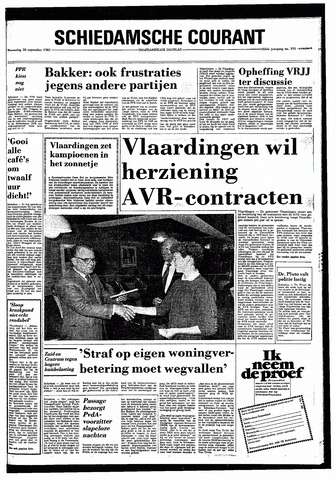 Rotterdamsch Nieuwsblad / Schiedamsche Courant / Rotterdams Dagblad / Waterweg / Algemeen Dagblad 1981-09-30
