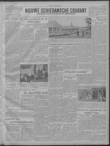 Nieuwe Schiedamsche Courant 1947-10-24