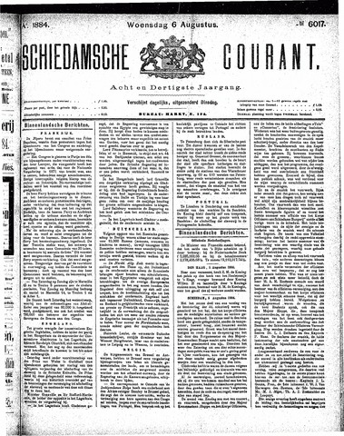 Schiedamsche Courant 1884-08-06