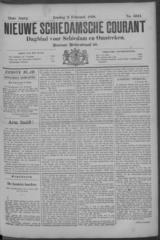 Nieuwe Schiedamsche Courant 1898-02-06