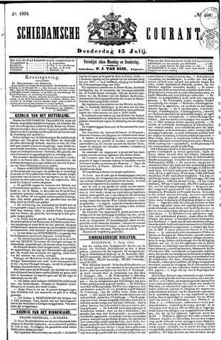 Schiedamsche Courant 1854-07-13