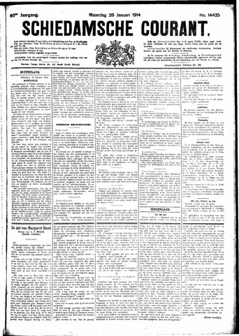 Schiedamsche Courant 1914-01-26