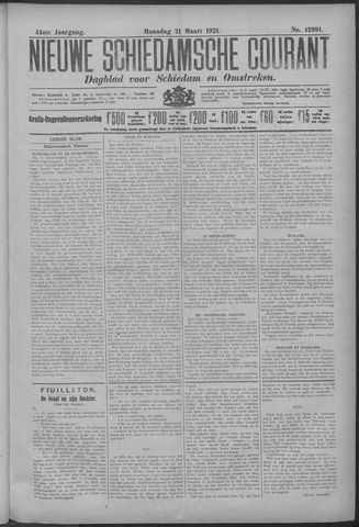 Nieuwe Schiedamsche Courant 1921-03-21