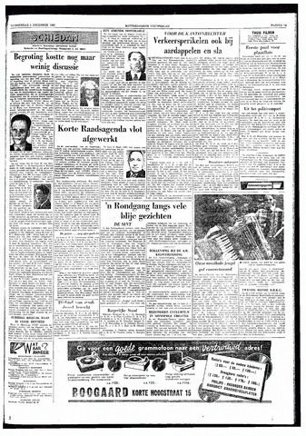 Rotterdamsch Nieuwsblad / Schiedamsche Courant / Rotterdams Dagblad / Waterweg / Algemeen Dagblad 1960-12-01