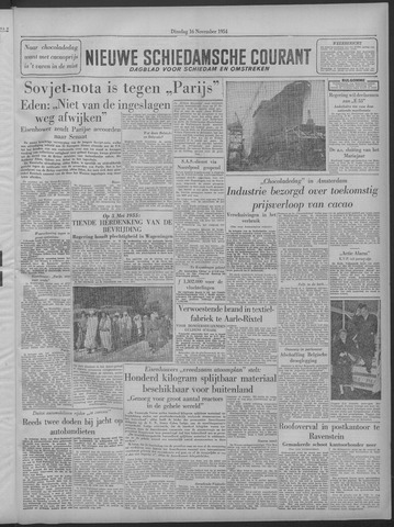 Nieuwe Schiedamsche Courant 1954-11-16
