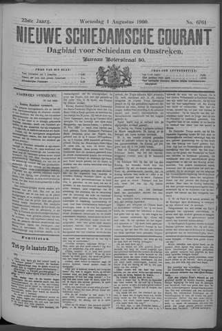 Nieuwe Schiedamsche Courant 1900-08-01
