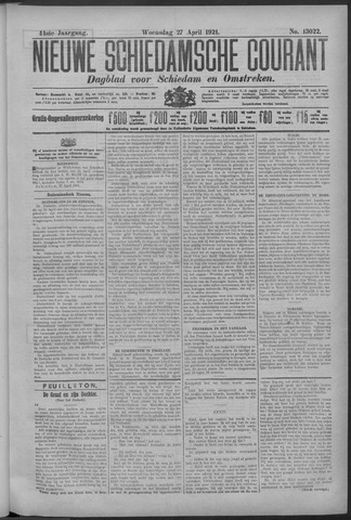 Nieuwe Schiedamsche Courant 1921-04-27