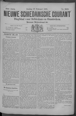 Nieuwe Schiedamsche Courant 1898-02-27