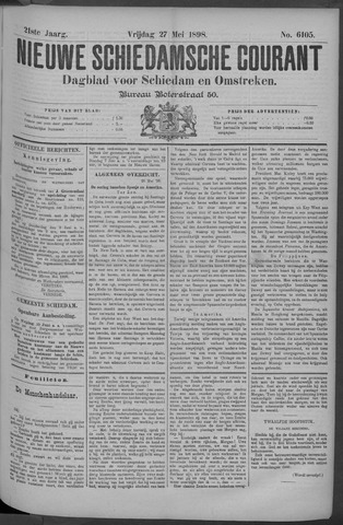 Nieuwe Schiedamsche Courant 1898-05-27