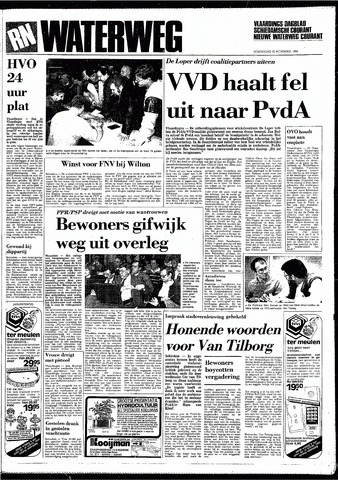 Rotterdamsch Nieuwsblad / Schiedamsche Courant / Rotterdams Dagblad / Waterweg / Algemeen Dagblad 1984-11-22