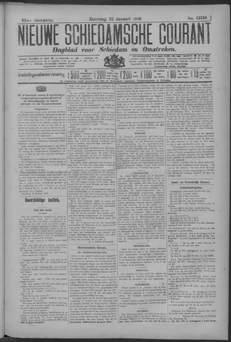 Nieuwe Schiedamsche Courant 1919-01-25