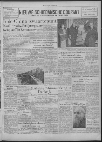 Nieuwe Schiedamsche Courant 1954-04-28