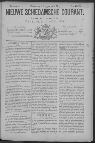Nieuwe Schiedamsche Courant 1890-08-09