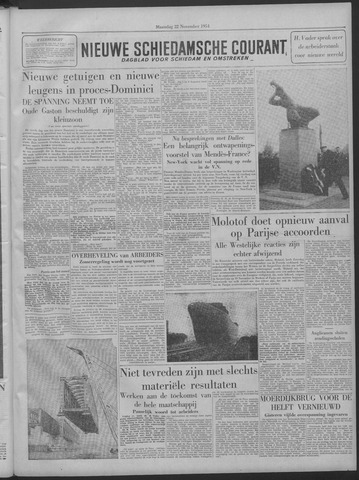 Nieuwe Schiedamsche Courant 1954-11-22