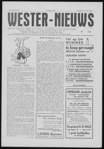Wester Nieuws 1961-03-30