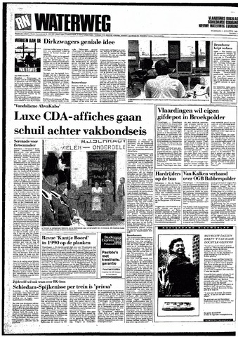 Rotterdamsch Nieuwsblad / Schiedamsche Courant / Rotterdams Dagblad / Waterweg / Algemeen Dagblad 1989-08-02