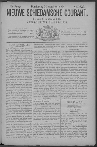 Nieuwe Schiedamsche Courant 1890-10-30