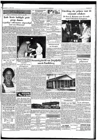 Rotterdamsch Nieuwsblad / Schiedamsche Courant / Rotterdams Dagblad / Waterweg / Algemeen Dagblad 1958-06-11