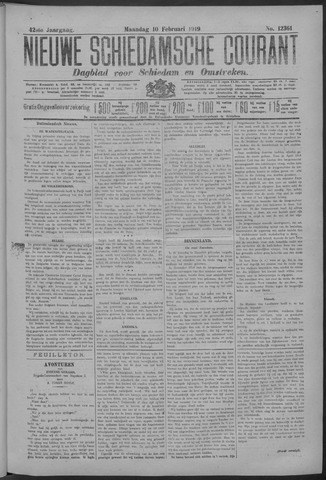 Nieuwe Schiedamsche Courant 1919-02-10