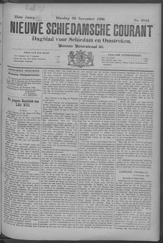 Nieuwe Schiedamsche Courant 1900-11-20