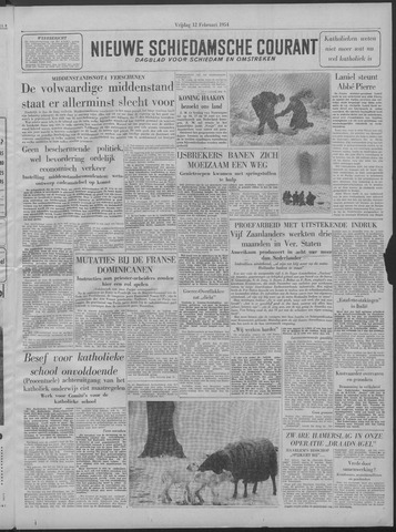 Nieuwe Schiedamsche Courant 1954-02-12