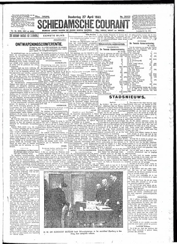 Schiedamsche Courant 1933-04-27
