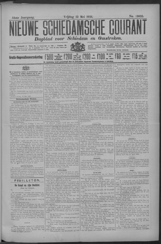 Nieuwe Schiedamsche Courant 1921-05-13