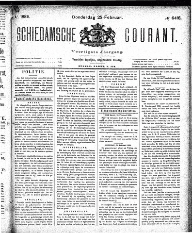 Schiedamsche Courant 1886-02-25