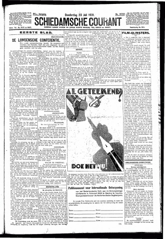 Schiedamsche Courant 1931-07-23