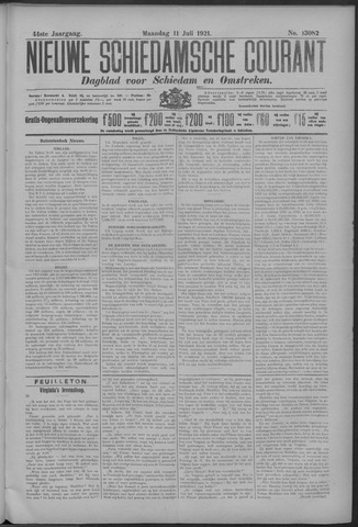 Nieuwe Schiedamsche Courant 1921-07-11
