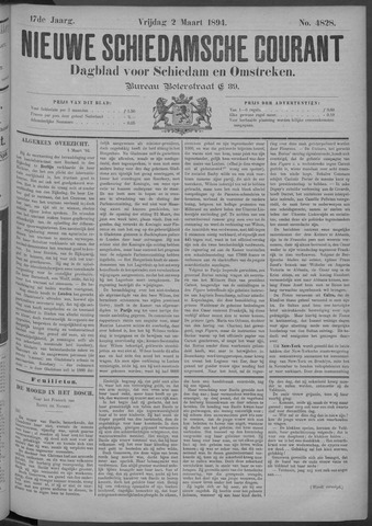 Nieuwe Schiedamsche Courant 1894-03-02