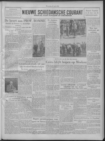 Nieuwe Schiedamsche Courant 1956-07-25
