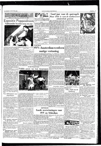 Rotterdamsch Nieuwsblad / Schiedamsche Courant / Rotterdams Dagblad / Waterweg / Algemeen Dagblad 1957-08-05