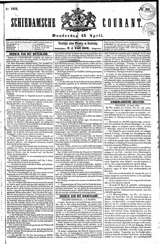 Schiedamsche Courant 1854-04-13