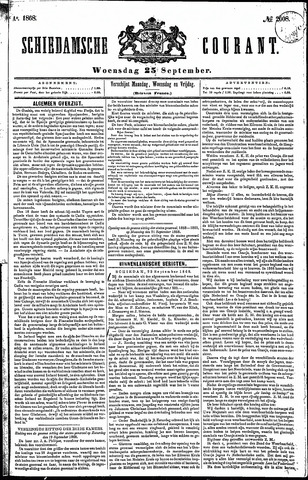 Schiedamsche Courant 1868-09-23