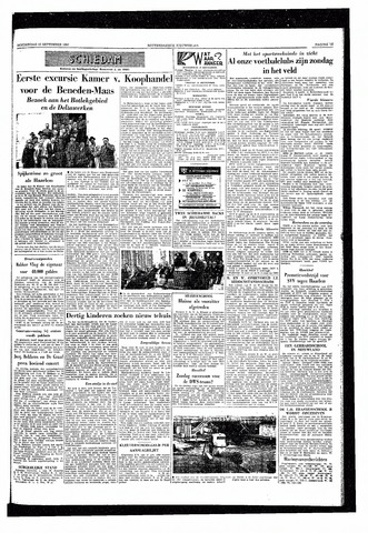 Rotterdamsch Nieuwsblad / Schiedamsche Courant / Rotterdams Dagblad / Waterweg / Algemeen Dagblad 1957-09-12