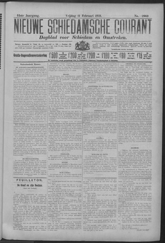 Nieuwe Schiedamsche Courant 1921-02-11