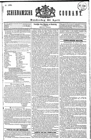 Schiedamsche Courant 1864-04-21