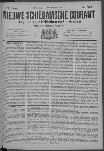 Nieuwe Schiedamsche Courant 1894-12-11