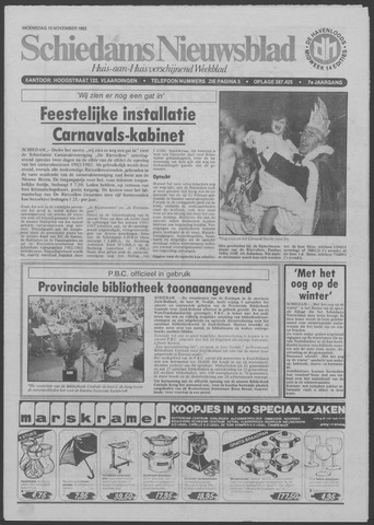 Schiedams Nieuwsblad 1982-11-10