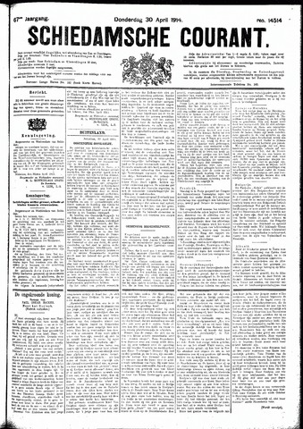 Schiedamsche Courant 1914-04-30