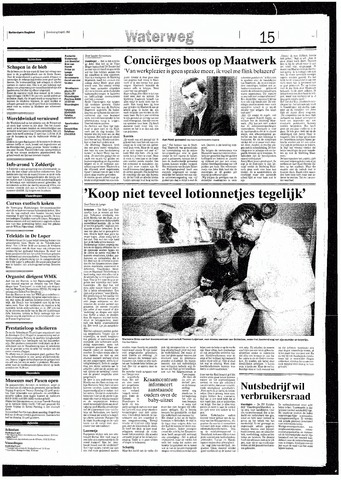 Rotterdamsch Nieuwsblad / Schiedamsche Courant / Rotterdams Dagblad / Waterweg / Algemeen Dagblad 1993-04-08