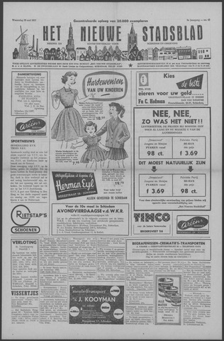 Het Nieuwe Stadsblad 1957-05-29