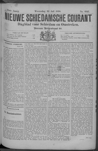 Nieuwe Schiedamsche Courant 1898-07-20